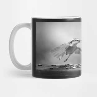 Nuthatch takes flight Mug